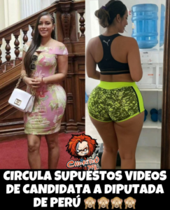 Circulan videos íntimos de una candidata a diputada de Peru